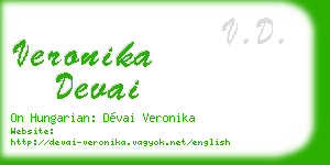 veronika devai business card